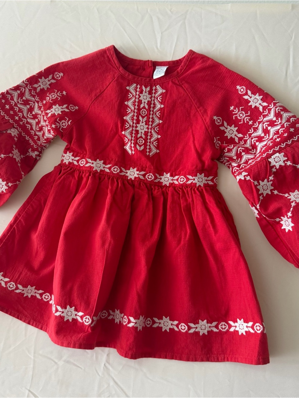 Red Embroidered Baby Girl Dress 24-36M | LCW Baby | Boho Folk